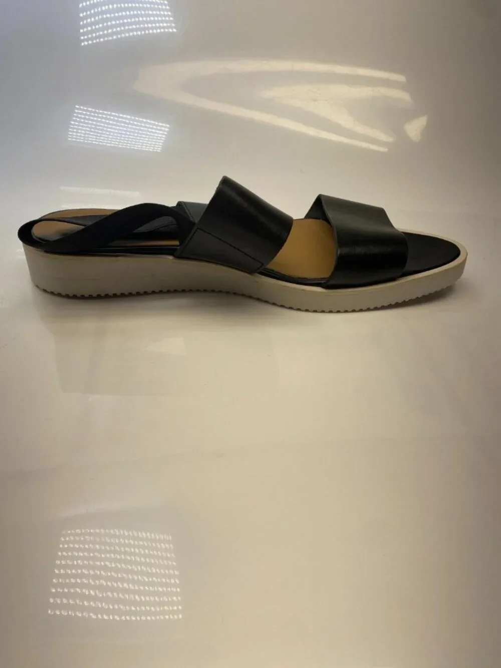 Everlane Womens Strap Pointy Toe Leather Black Sandal Sz 10.5